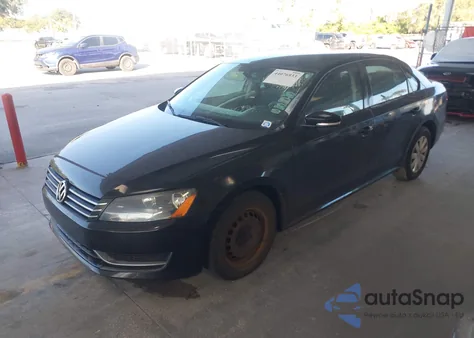2013 Volkswagen Passat 2.5L S из США, поврежденный, VIN 1VWAP7A34DC057286